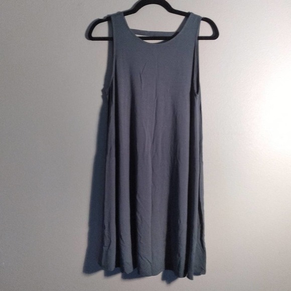 Ann Taylor Loft Knit Scoop Back Tank Dress Olive - Picture 1 of 5